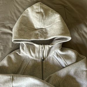 Scuba oversized Hoodie -full zip.